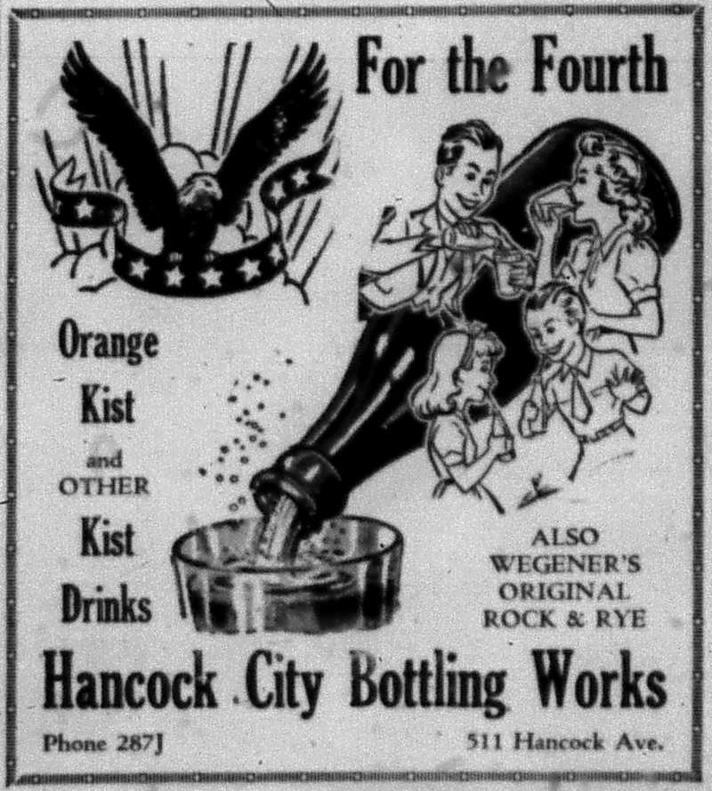 Newspaper ad - <i>The Daily Mining Gazette</i>, 28 Jun 1939
